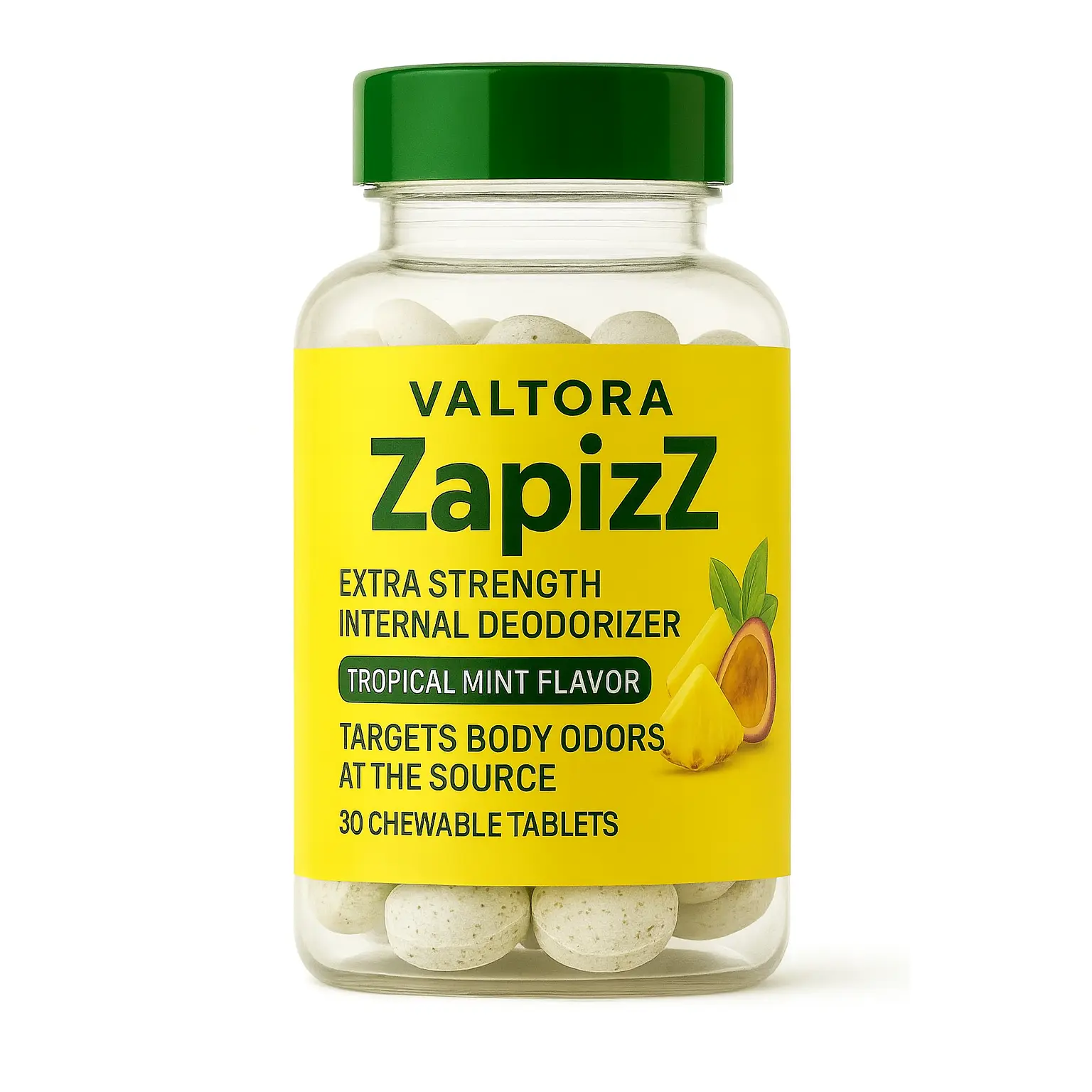 ZapizZ- Chlorophyll, Bentonite Clay Internal Deodorizer  Tablet Dietary