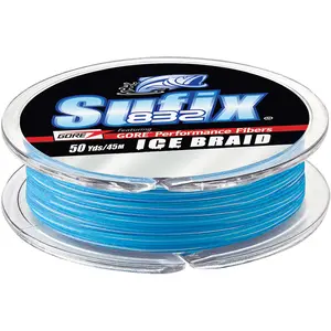 Sufix 832 Advanced Ice Braid Fishing Line, Ice Camo, 50 Yard Spool