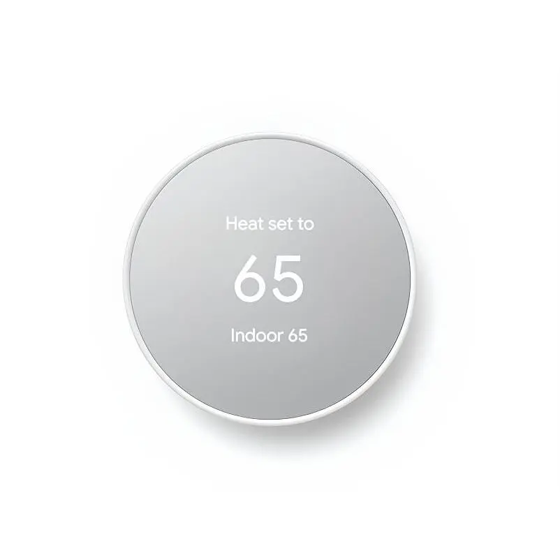 Google Nest Thermostat - Smart Programmable Wi-Fi GA01334-US - Snow White, House HVAC Controller, WiFi Programmable, Remote Thermostat Control, Energy Star Certified, Smart Learning Stat