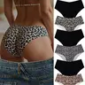 【Black Friday】Women's Seamless Leopard Print Underwear Set, Breathable Soft Fitted Panties, 6-Pack Soft Stretch Panties for Daily Wear with Comfortable Fit