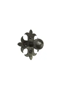 Spanish Style Fleur De Lis Cross Iron Cabinet Knob HK1