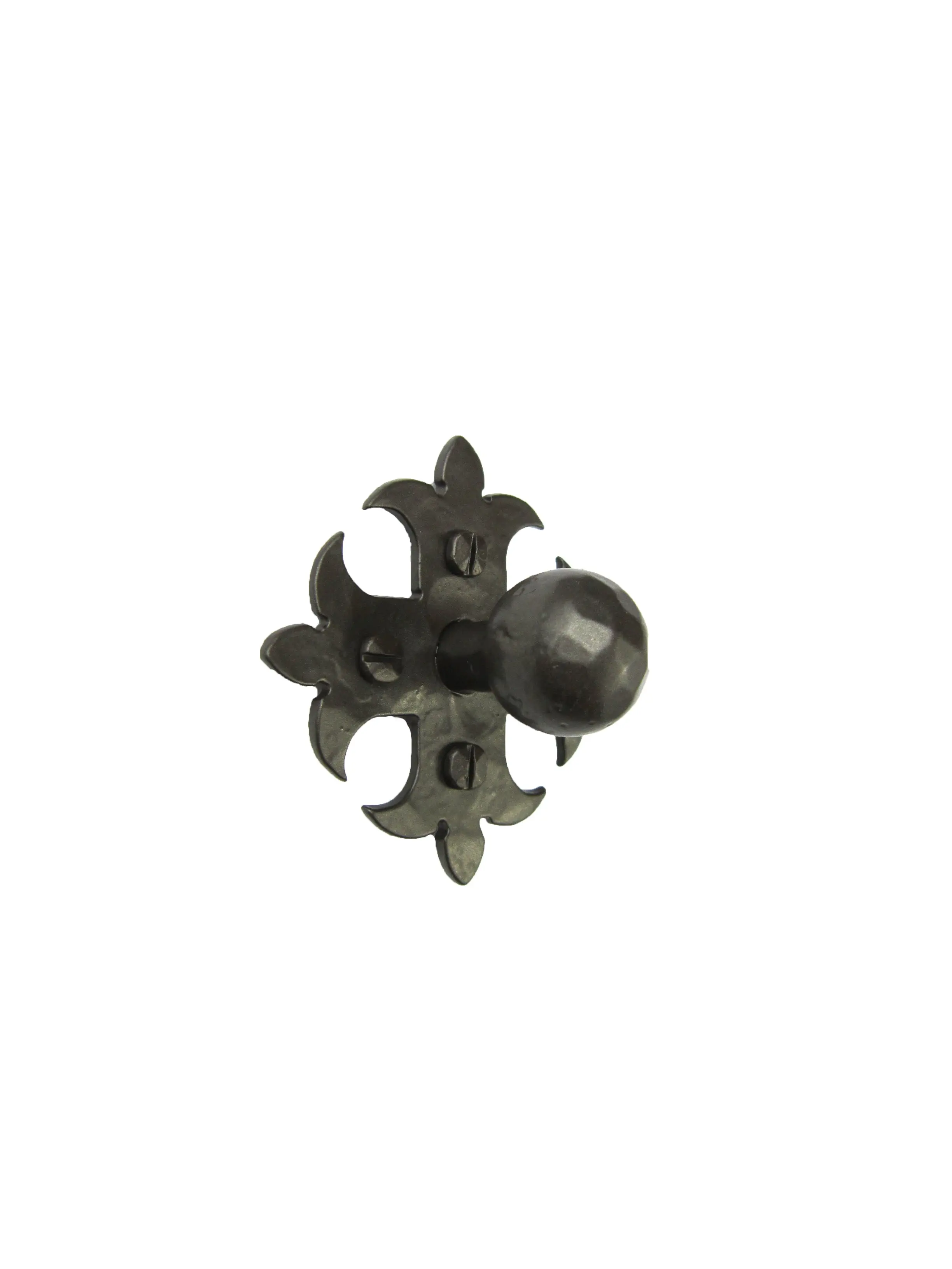 Spanish Style Fleur De Lis Cross Iron Cabinet Knob HK1