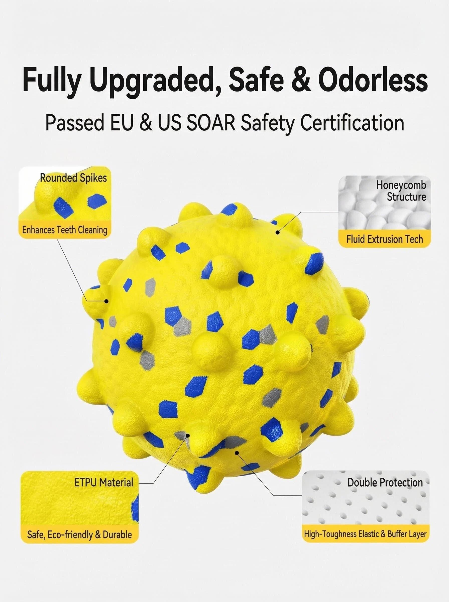 Pet Toy, Indestructible Dog Chew Ball, puppy toy-300lbs Bite Resistant, Durable Rubber Toy for Aggressive Chewers, Teeth Cleaning & Interactive Play-bite resistant ball, diy toys for pet, pet stuff