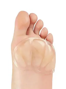2 PCS Transparent Silicone Heel and Metatarsal Pads, Foot Pads, Comfortable Inserts for High Heels and Sneakers, Unisex Design for All Seasons