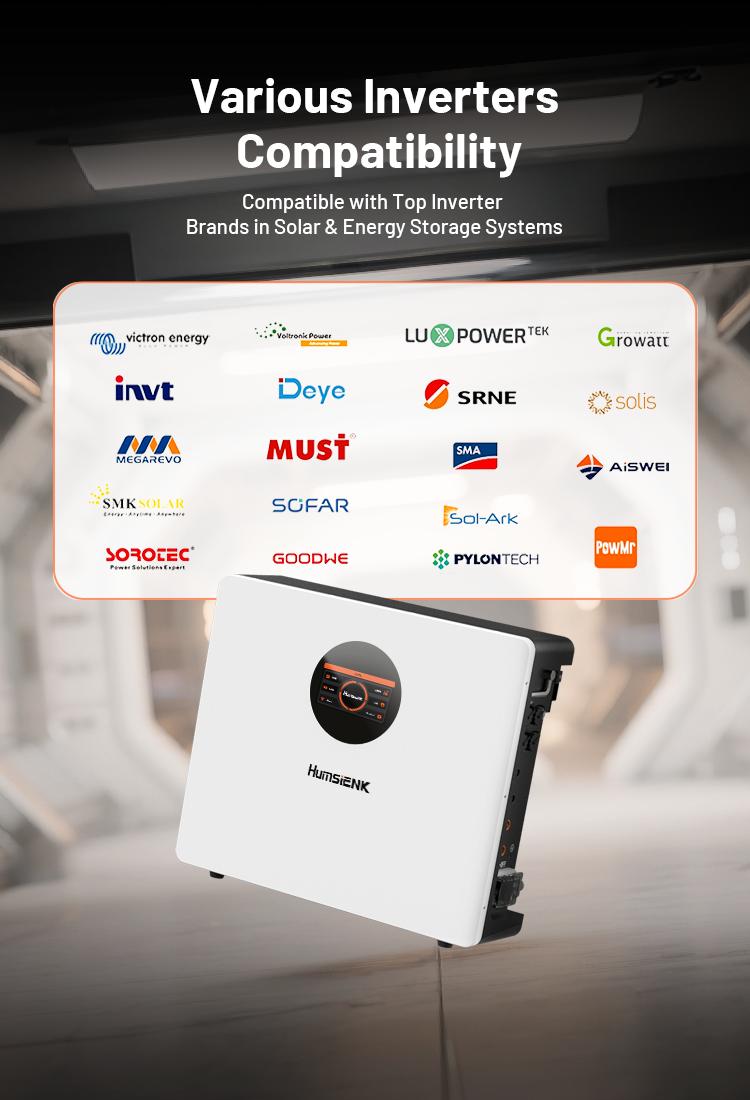 【Flash sale】【2PACK】Humsienk 48V 100Ah Wall-mounted LiFePO4 Bluetooth Battery, Built in 100A BMS & LCD Touchscreen(Indicator), Grade A Cells & 6000+ Deep Cycles for Off-Grid, Solar System, Home Backup