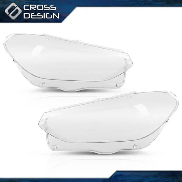 CROSSDESIGN Headlight Headlamp Lens Cover,Fits 18-21 BMW X3 X4 G01 G02 G08 Pair Left & Right