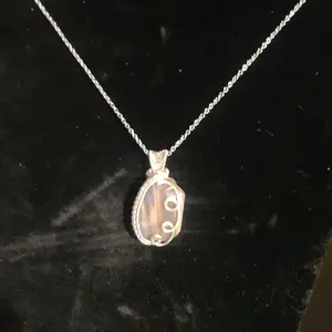 Moonstone Wire Wrapped Pendant with Chain - Elegant Design for Everyday Wear
