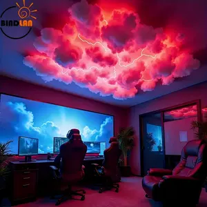 8m RGB Cloud Light Strip, LED Strip Lights, Smart Music Sync Thunder Effect, Minimalist Party Decor, Wall/ceiling Mount, Durable Material, Ideal Gift