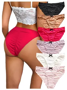 DORSU Cute Womens Underwear Panty Smooth Traceless High Waist Stretchy Charming Briefs  Panty Lightweight Soft Floral thong PantyMulti Colours