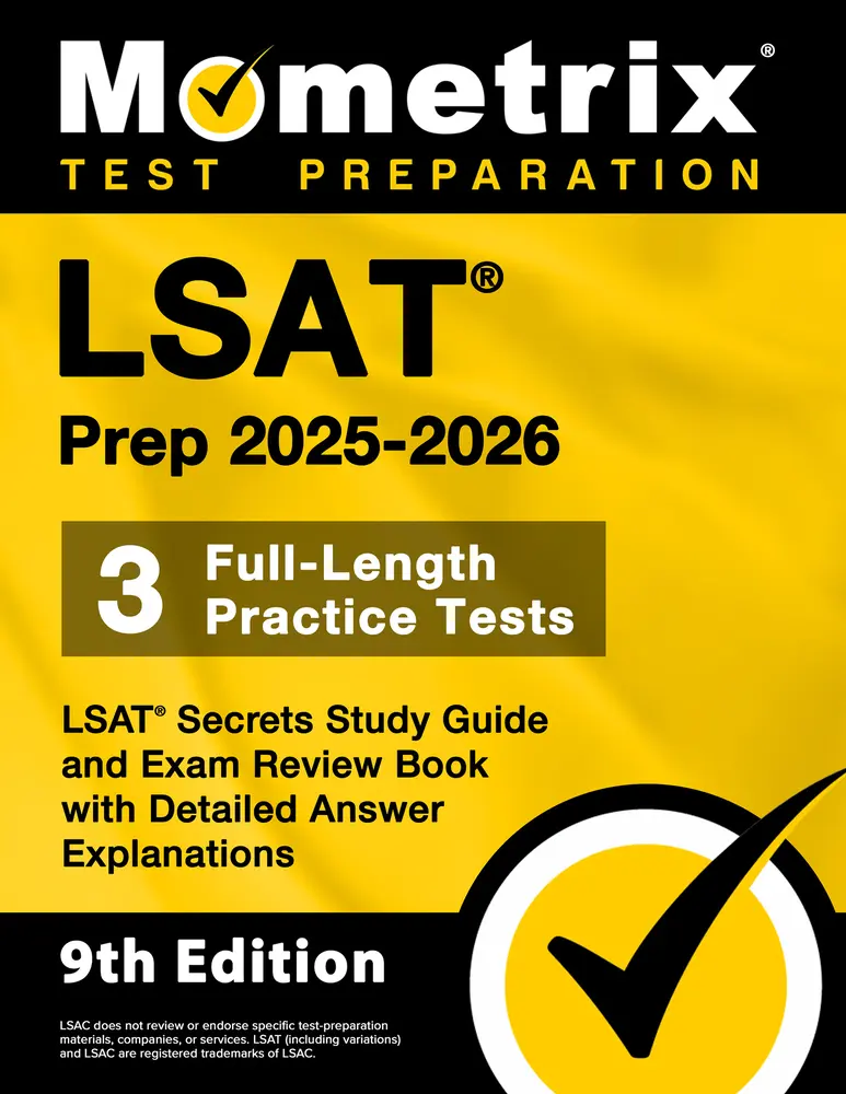 USED Book - LSAT Prep 2025-2026 - 3 Full-Length Practice Tests, LSAT Secrets Study Guide and Exam Review Book with Detailed Answer Explanations: [9th Edition] by Matthew Bowling (Paperback) - english