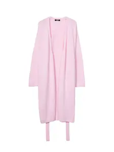 Women's Long Cashmere Maternity Robe, Soft Maternity Clothing for Expectant Mothers