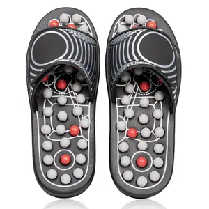Acupressure Foot Massager Acupoint Stimulation Massage Slippers Shoes Reflexology Sandals Gift for Men Women, Reduce Feet Tension Promote Circulation, Father's Mother's Day Gift(02S)