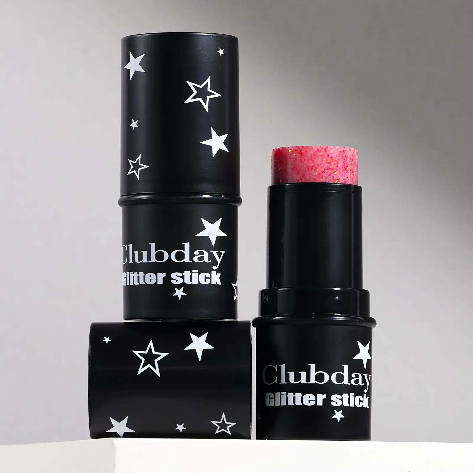 Clubday Multi-Use Glitter Stick for Face & Body - Shimmer Eyeshadow Highlighter Crayon, Holographic Makeup for Festival, Stage, and Party Looks