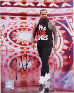Jimmy Uso WWE Autographed 8" x 10" Entrance Photograph - Fanatics Authentic Certified
