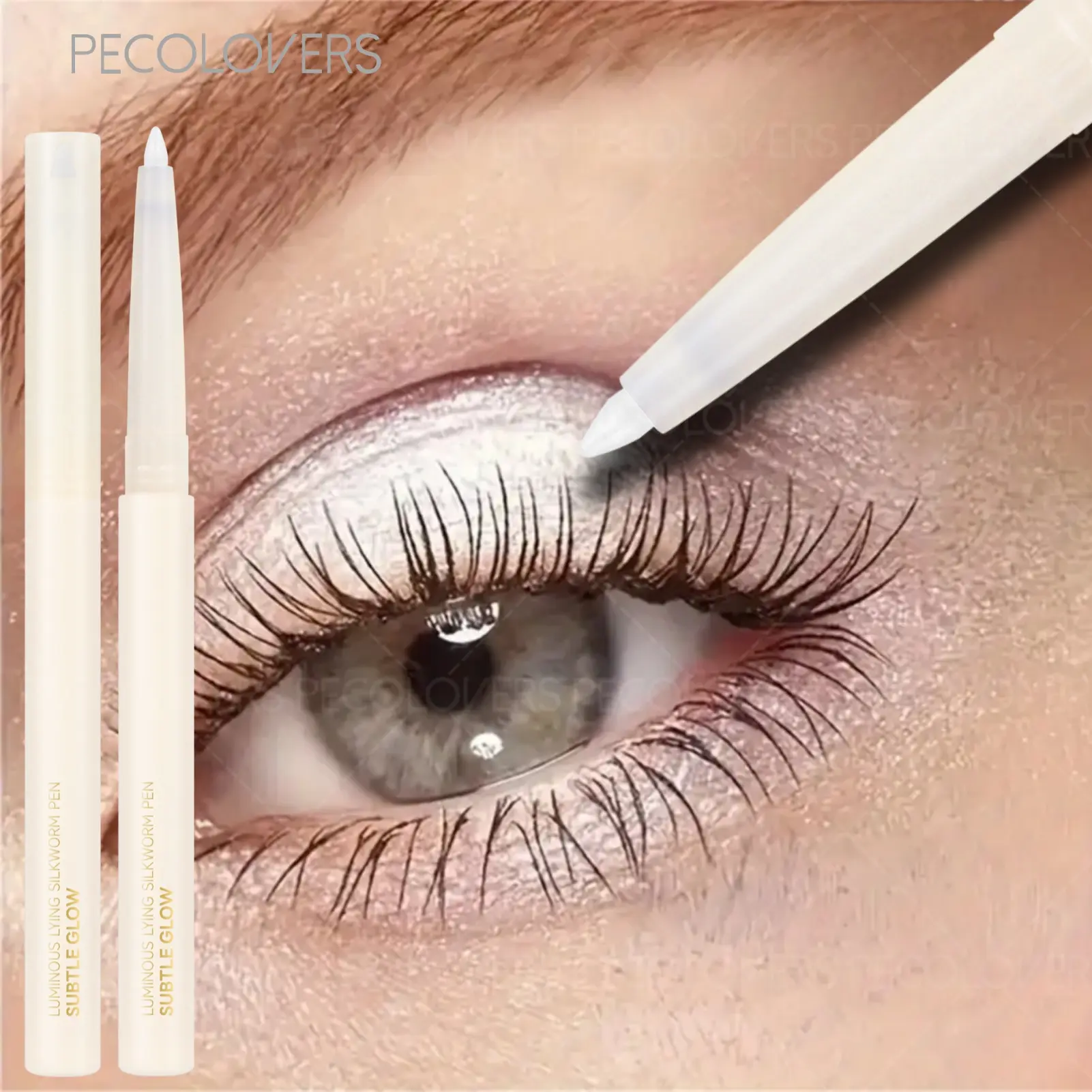1PC Highlighter Brightening Silkworm Pen Eyeliner Pearlescent Matte Luminous Eyeshadow Pencil Crayon Makeup Eye Makeup Long-lasting Pearlescent Stick