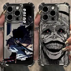 Anime Solos Levelings Plating Phone Case For iPhone 17 Air 16 15 14 13 12 11 Pro Max Plus  & Samsung Galaxy S25 S24 S23 S22  Ultra Plus Anti-Fall Airabag Back Cover