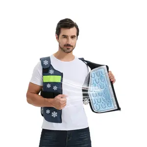 Becgam Pcm Cooling Vest for Ms Patients, Heat Stroke Prevention, Removable Pcm Packs, Natural Freezing Below 28°c, Summer Cooling Accessory