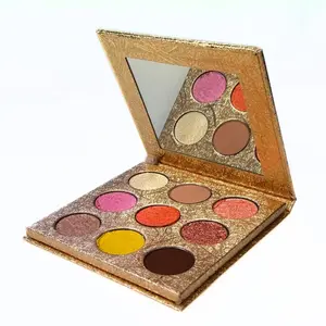 Kara's Kolors Eyeshadow Palette - 9 Versatile Shades with 2 Mattes 6 Shimmers & 1 Duo-Chrome for Natural to Bold Looks