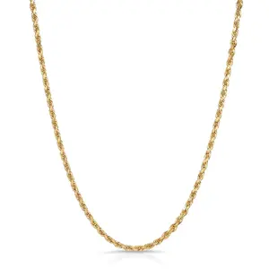 14k Solid Gold Rope Chain 3.5mm