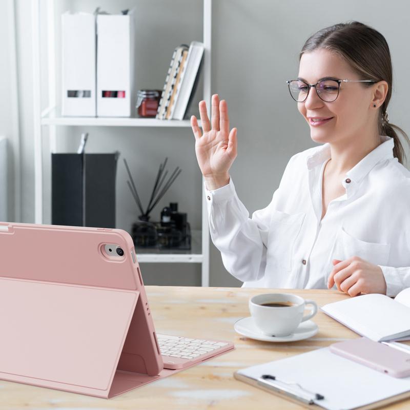 KENKE Backlit Detachable Magnetic Keyboard Case Shockproof Pencil Holder Anti-fall Keycaps UK QWERTY Layout Fit for iPad(A16)11th Gen 11 Inch 2025,iPad 10th Gen 2022,iPad Air 11 Inch M3(2025)/M2(2024) 7th/6th Gen,iPad Air 5th/4th Gen 2022/2020 10.9 Inch