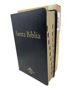 Biblia Letra Gigante Rina valera 1960 tamaño Manual Con indice Piel Fabricada 14PUNTOS
