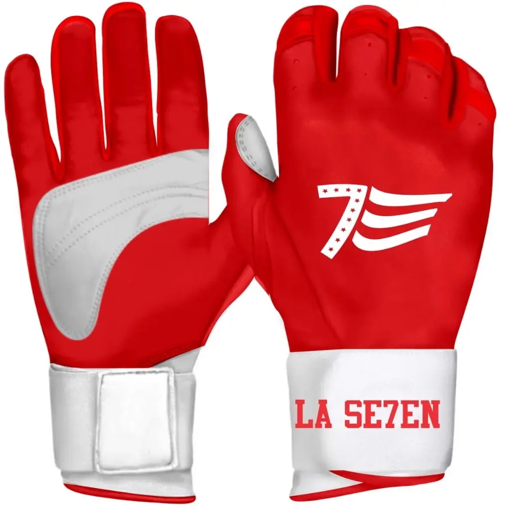 Cherry Red Batting Gloves