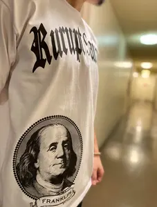 Ben Franklin Loose Fit T-Shirt - WHITE