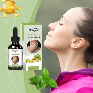 Vocal Throat Care Drops for Body Treatment with Vitamin B1 & Mint Leaf Extract Dietary Supplement for Improved Vocal Cord Health Clearer Voice