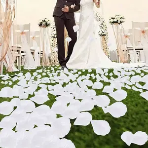1000pcs Wedding Petals, Realistic Rose Petals for Romantic Night Decor, Party Event Photography Props, DIY Couple Craft Supplies