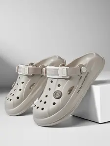 Trendy Bear Design Detachable Back Hole Shoes, Garden Slippers for Outdoor & Indoor Use, Unisex Casual Eva Material Comfort Drag