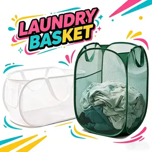 2-Piece set, Closet storage baskets, Mesh laundry baskets, Foldable bathroom laundry bins, And multi-purpose storage baskets—These are essential storage solutions for families, Summer outdoor RV trips, Schools, And Offices. graduation gift