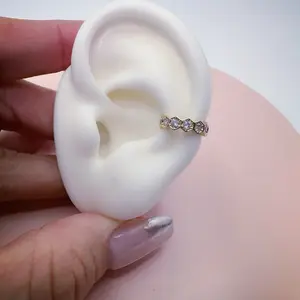 Sofia’s Cuff Earrings with Sparkling Stones and Elegant Design for Everyday Wear