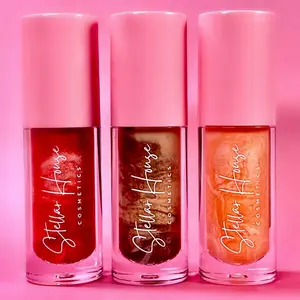 Flavored Lip Gloss Bundle of 3 - Smoothing Butter Lipgloss Non sticky -Moisturizing Hydrating
