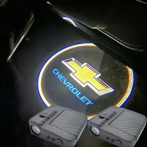 💡🚗 2-Piece Chevrolet Car Door Interior Decorative Lights, Door Projector Lights, Infrared Induction Door Welcome Lights | Door Welcome Lights ✅ Battery Powered, No-Damage Installation ✅ Batteries Not Included ✅ Auto Illumination at Night