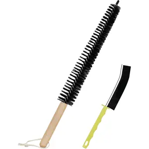 2 Pack Dryer Vent Cleaning  Kit: 16.5" Heavy-Duty Lint , Refrigerator Coil & Crevice Cleaner  for Stubborn Lint  Dust and