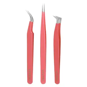 VEYELASH  Pretty in Pink Tweezer Trio
