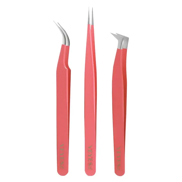 VEYELASH Pretty in Pink Tweezer Trio VEYELASH Pretty in Pink Tweezer Trio