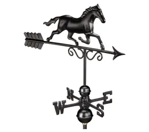 Galloping Horse Weathervane - Black Finish by Good Directions
