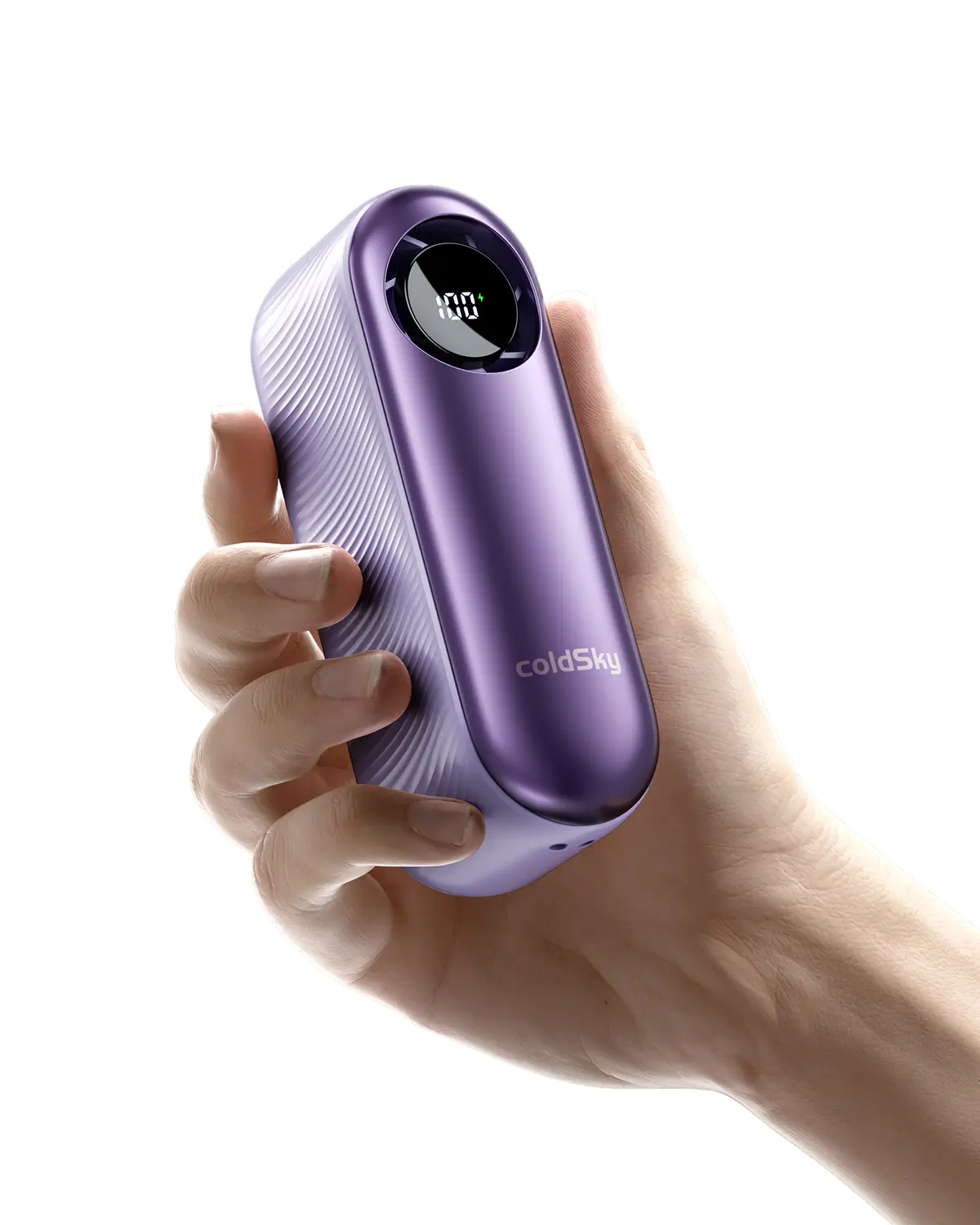 COLDSKY Portable Turbo Handheld Cooling Fan 4000mAh Rechargeable Fan Wind Speed Display Portable Cooling Fan  100 Wind Speed Adjustment portable rechargeable fans