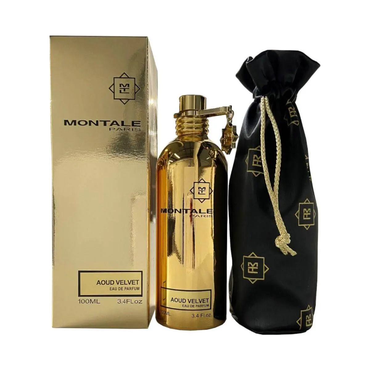 Montale Aoud Velvet Eau de Parfum Intense - Unisex Fragrance Parfum with Oud, Tonka Bean, Floral, Vanilla Scents & Woody-Earthy Notes, 3.4 fl oz, Edp Intense, Intense, Luxurious Rich Aromatic Fragrance