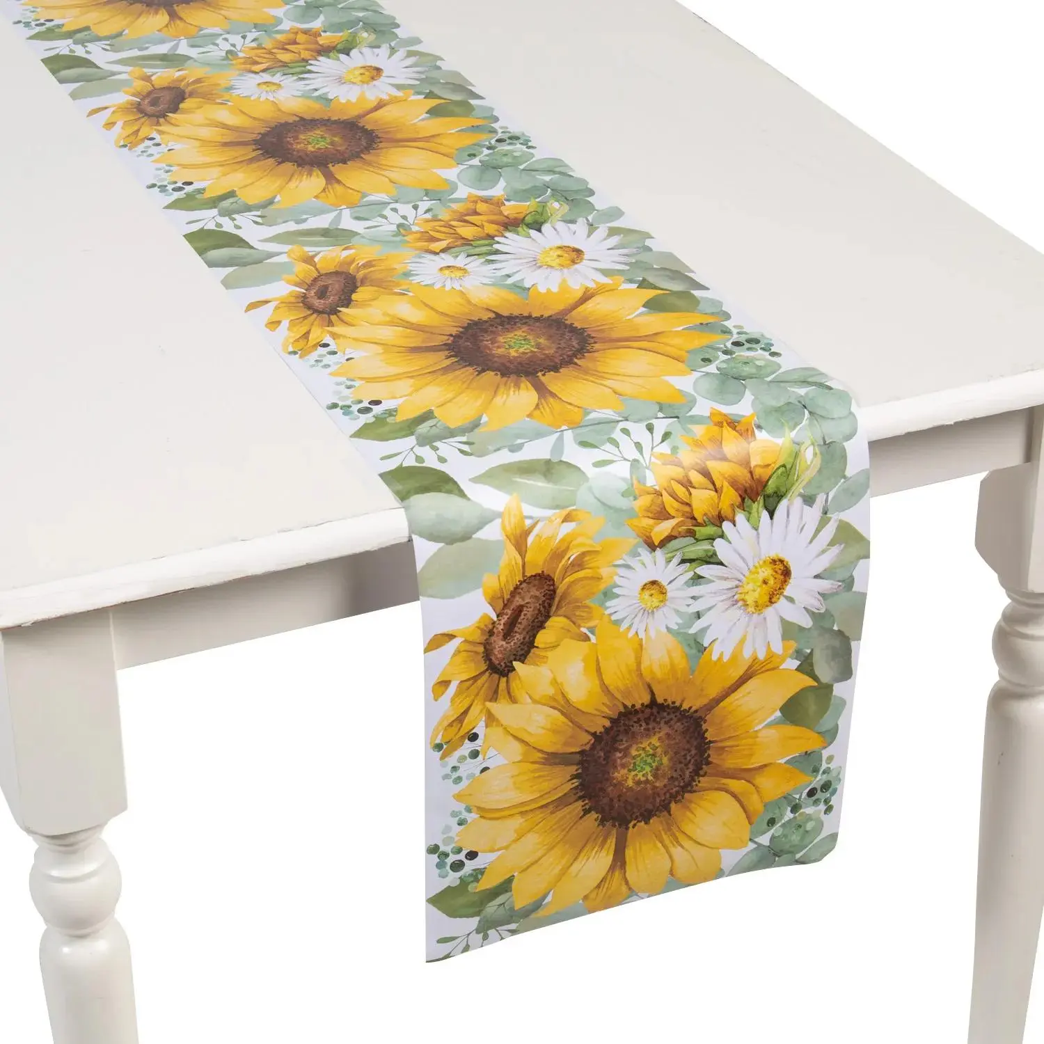 12" x 80" Sunflower Party Disposable Paper Table Runner