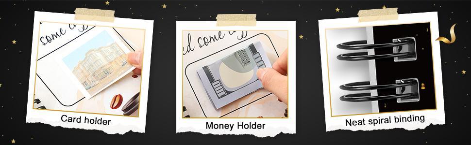 College Gift Card Book, Graduation Gift Card Book 2026 College Survival Booklet Organizer, Leaving Home High University School Package Cash Holder