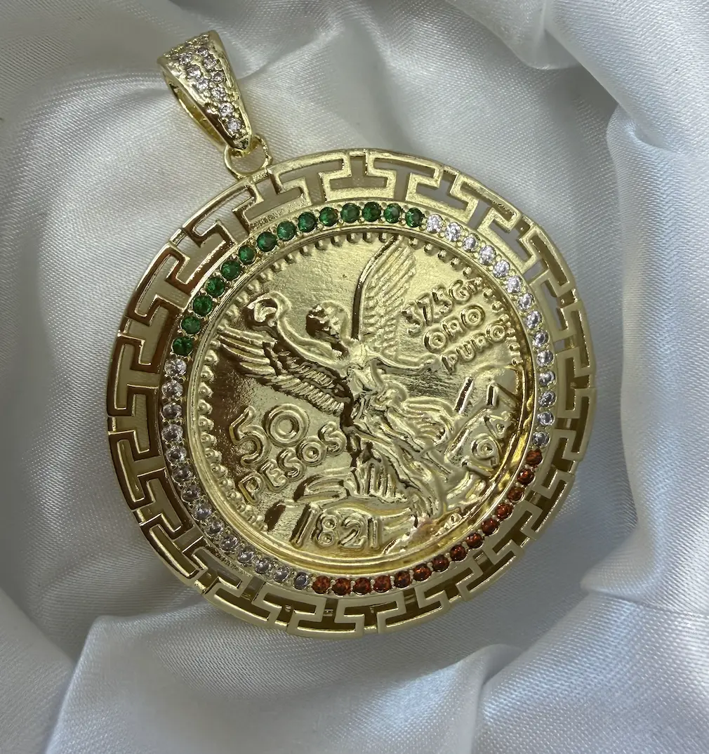 Medalla mexicana en oro laminado