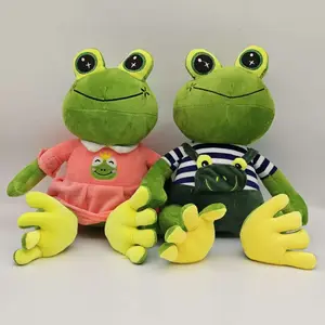 New Couple Plush Toy Doll Frog Pillow Birthday Gift Cotton Cute Baby Doll Figurine Room Decoration
