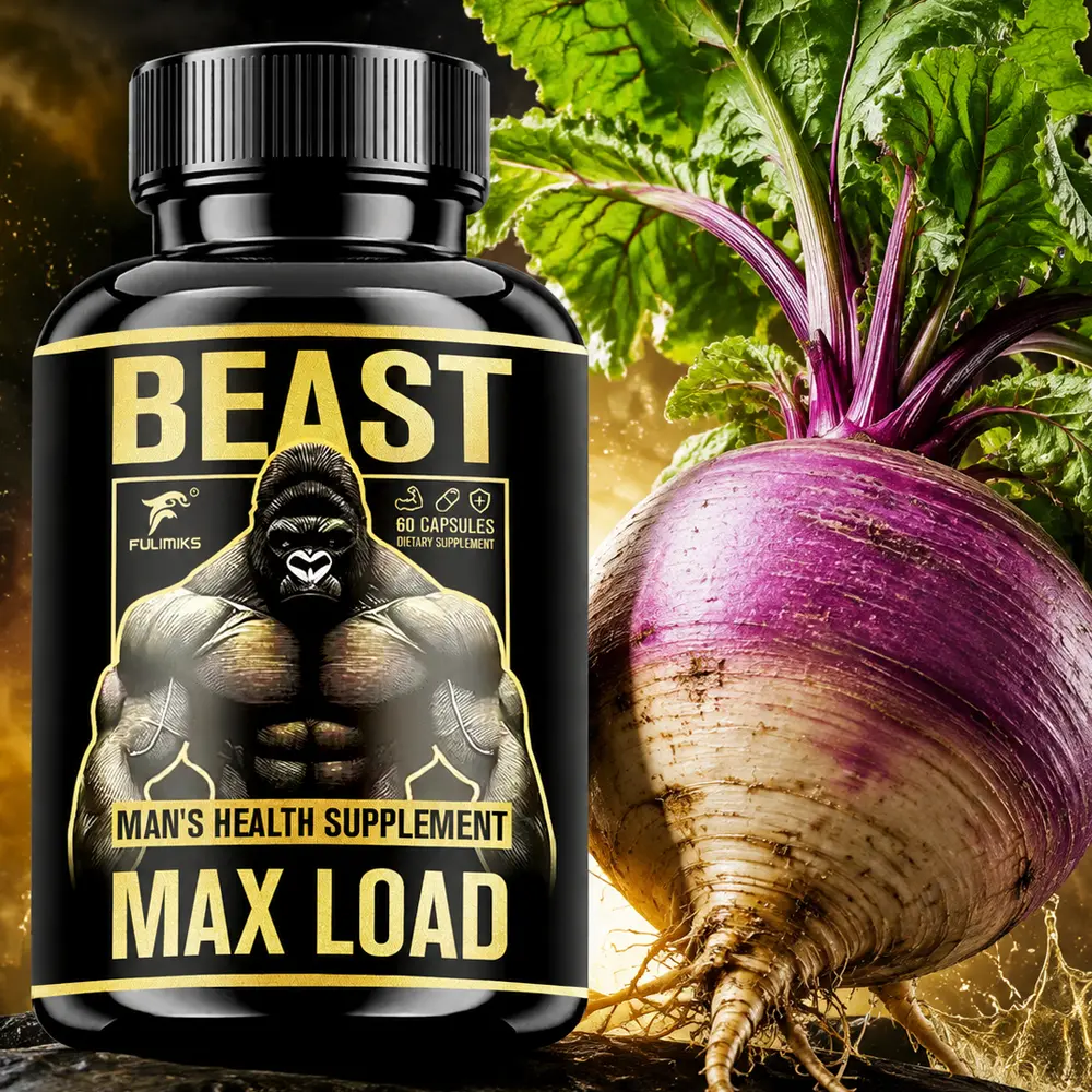 FULIMIKS MAX LOAD Men’s Health Supplement, 5000mg Proprietary Blend with Tongkat Ali, Maca, L-Arginine, Tribulus Terrestris, 60 Vegetarian Capsules