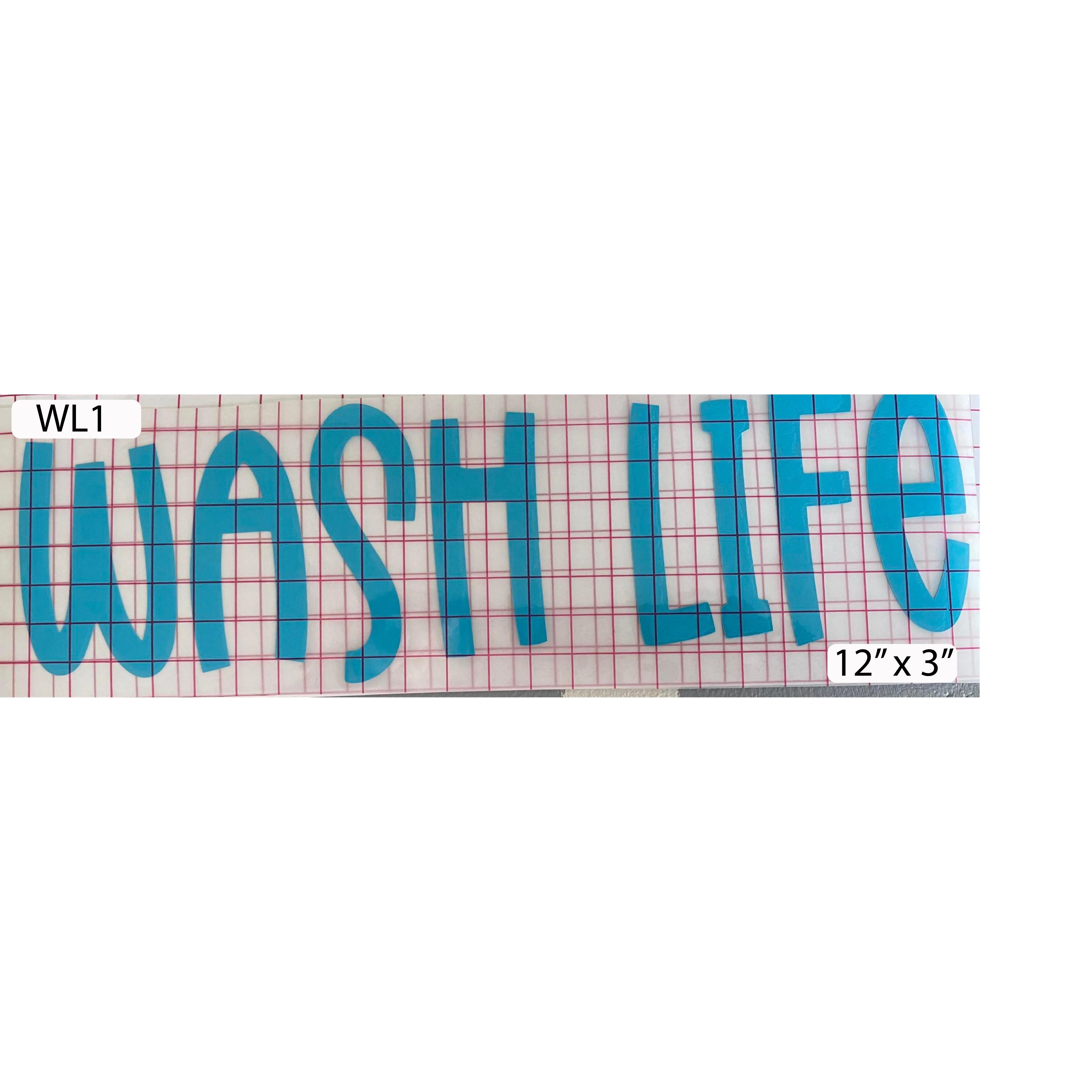 WashLife Outdoor Vinyl Decals | Weather-Resistant Pressure Washing Decals