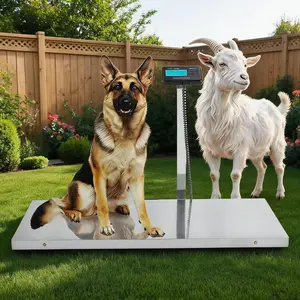 1100lb Heavy Duty Industrial Livestock Scale – 40.5"x20.9" Stainless Steel Platform – Digital Animal & Pet Floor Scale for Dogs, Pigs, Goats, Cats – Multi-Unit (kg/oz/lb) – US Standard