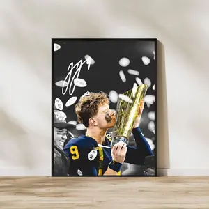 J.J. McCarthy Art Print | Michigan Wolverines Football Decor