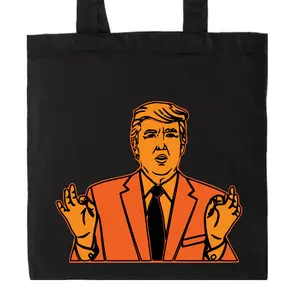 TRUMP HALLOWEEN TRICK OR TREAT BAG / TOTE / I GET THE MOST CANDY