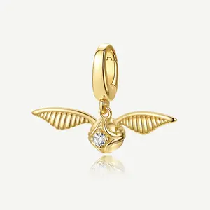 Harry Potter x FANCIME Golden Snitch Sterling Silver Charm, Female Daily Jewelry Accessory